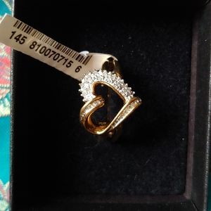 COPY - Diamond heart ring NWT